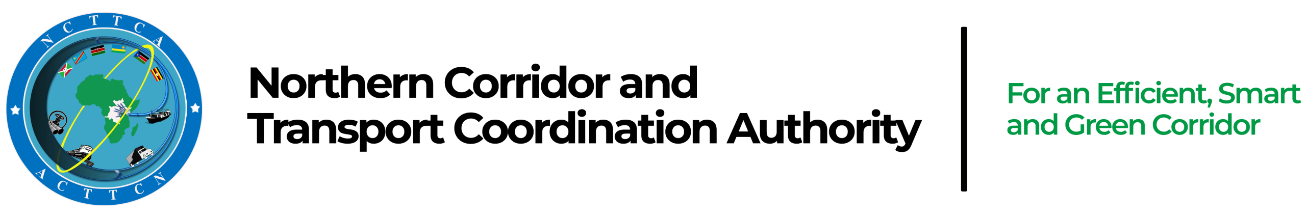 Official logo of the Northern Corridor Transit and Transport Coordination Authority (NCTTCA), serving as the primary brand identifier for the regional transit and trade facilitation website